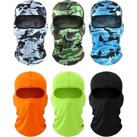 6 Pcs Ski Mask Cover Balaclava Full Face Mask Winter Face Cover UV - Picture 7 of 7